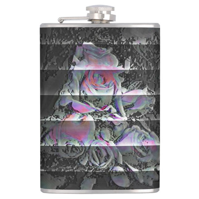 Techno Bouquet Flask Flachmann (Vorderseite)