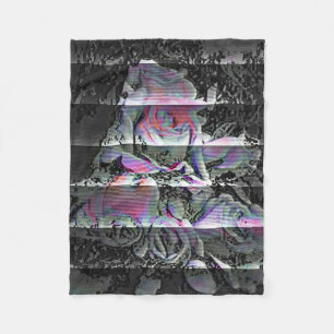 Techno Bouquet Fleece Blanket