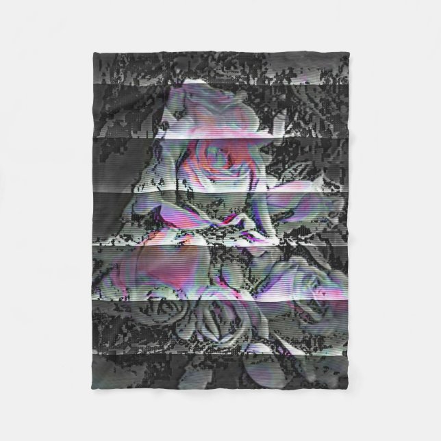 Techno Bouquet Fleece Blanket (Vorderseite)