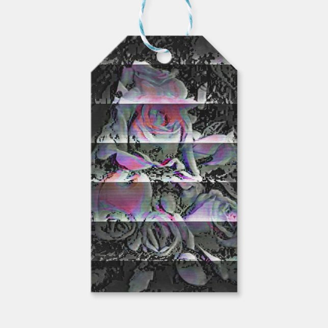 Techno Bouquet Gift Tags Geschenkanhänger (Vorderseite)