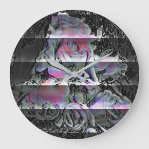 Techno Bouquet Große Wanduhr