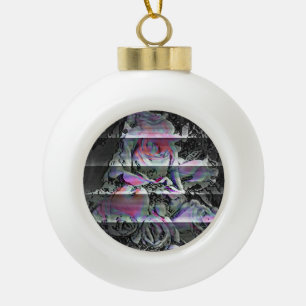 Techno Bouquet Keramik Kugel-Ornament