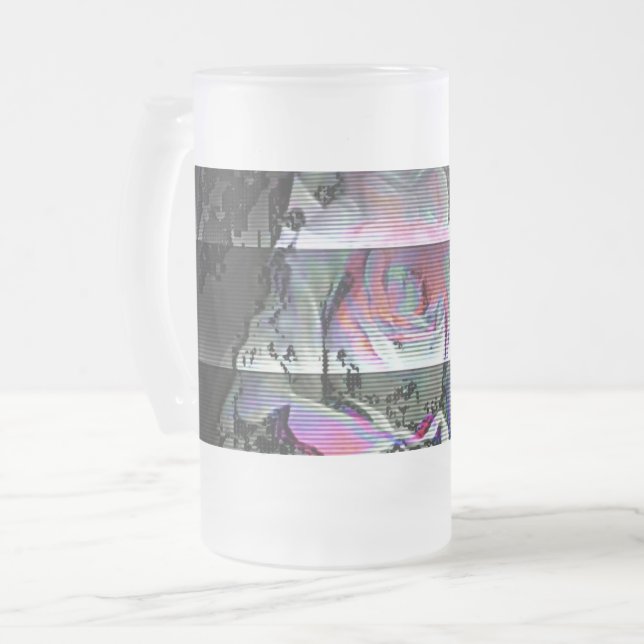 Techno Bouquet    Mattglas Bierglas (Vorderseite Links)
