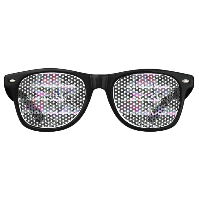 Techno Bouquet Partybrille (Vorderseite)