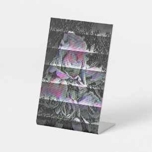 Techno Bouquet Pedestal Sign Sockelschild
