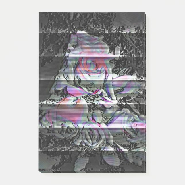 Techno Bouquet Post-it Klebezettel (Vorderseite)