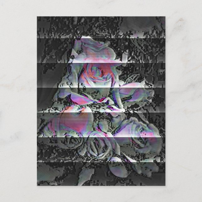 Techno Bouquet Postkarte (Vorderseite)