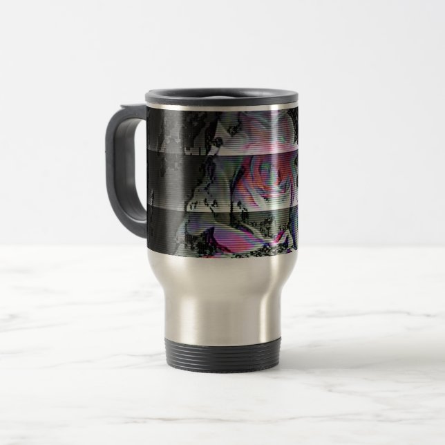 Techno Bouquet Reisebecher (Vorderseite Links)