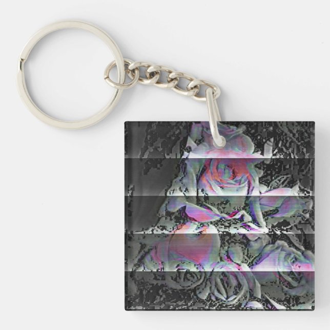 Techno Bouquet  Schlüsselanhänger (Vorderseite)