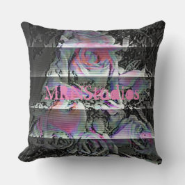 Techno Bouquet Throw Kissen