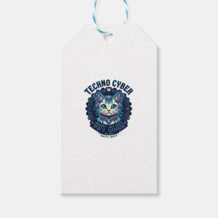 Techno Cyber Cat Lustiges Katzenliebhaber-Design - Geschenkanhänger