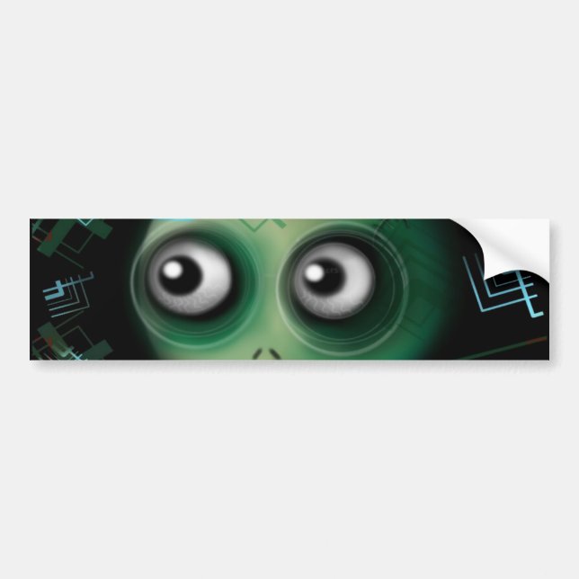 Techno Cyber Mutant Autoaufkleber (Vorne)