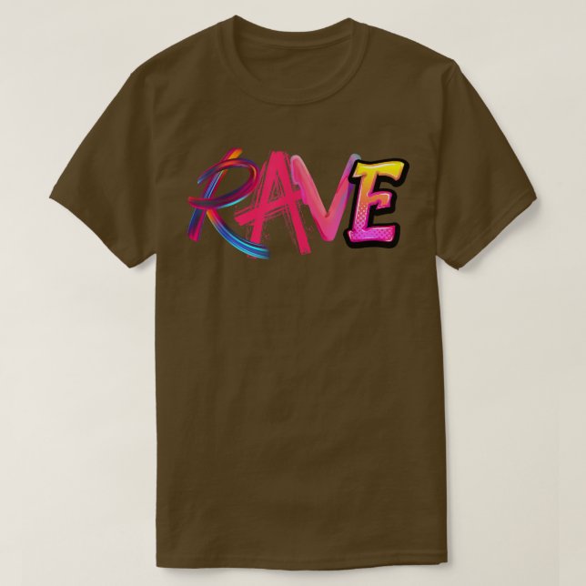 Techno EDM Music Festival Rave Dubstep T - Shirt (Design vorne)