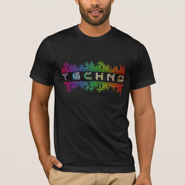 Techno Equalizer EDM Music Festival Tshirt (Vorderseite)