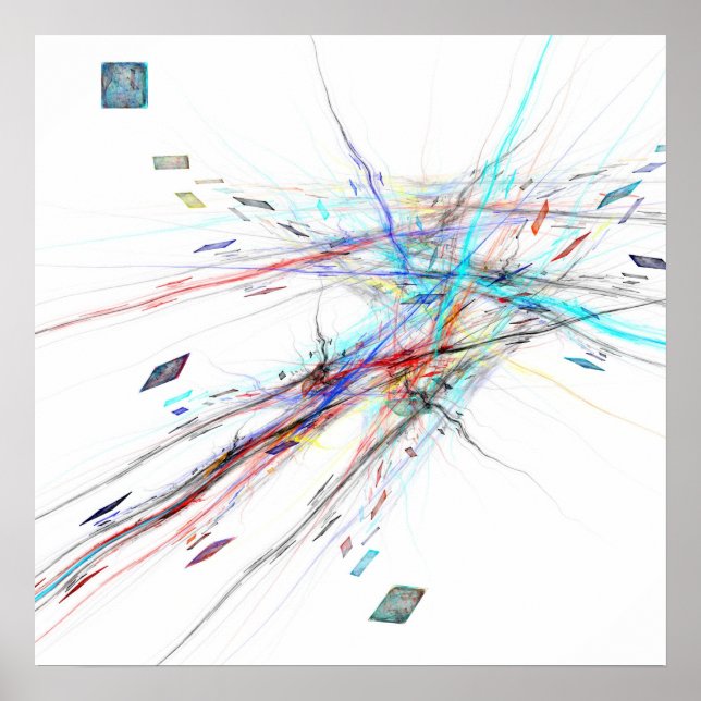 Techno-Farben - Poster (Vorne)