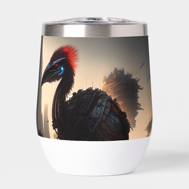 "Techno-Feathers: The Futuristic Emu Robot" (Vorderseite)