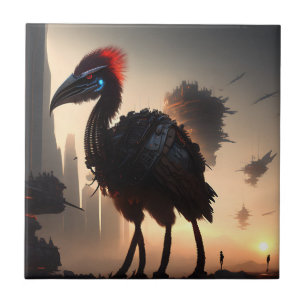 "Techno-Feathers: The Futuristic Emu Robot" Fliese