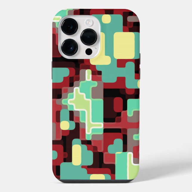 Techno-Futurismus 1.0 iPhone 14 Pro Max Hülle (Rückseite)