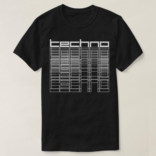 Techno geometrisch T-Shirt (Design vorne)