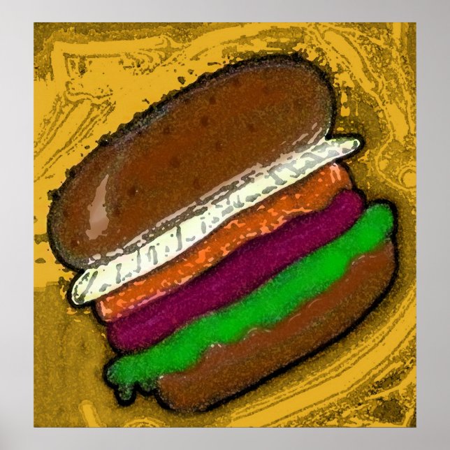 TECHNO HAMBURGER POSTER (Vorne)