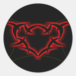 Techno Heart Sticker