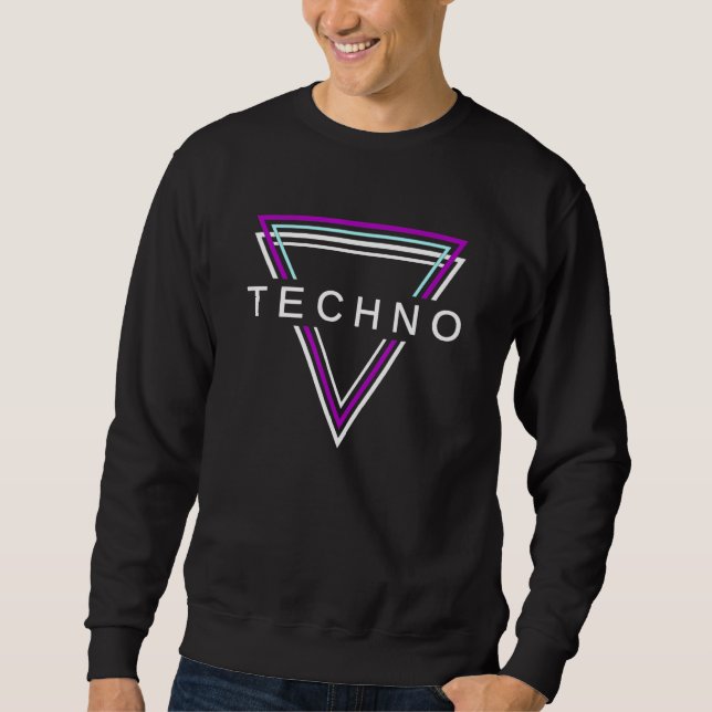 Techno House Party Outfit For EDM Festival Goa Ele Sweatshirt (Vorderseite)