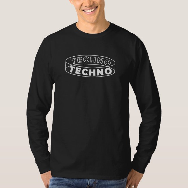 Techno Illusion Minimal Hardtechno T-Shirt (Vorderseite)