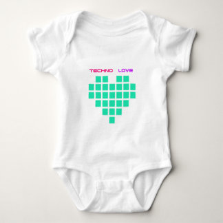 Techno Liebe Baby Strampler