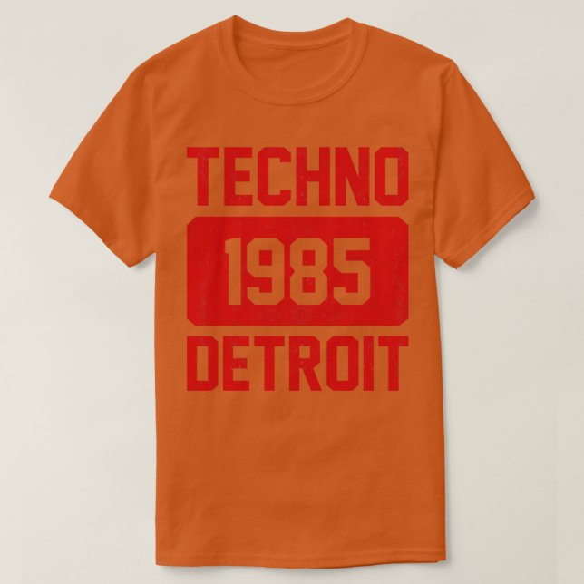 Techno Music 1985 Vintag T-Shirt (Design vorne)
