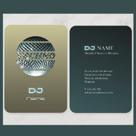 Techno Music DJ Business Card Visitenkarte