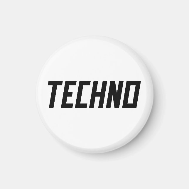 TECHNO Music Magnet (Vorne)