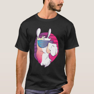 Techno Music Psychedelic Llama für Alpaca Raver Pa T-Shirt
