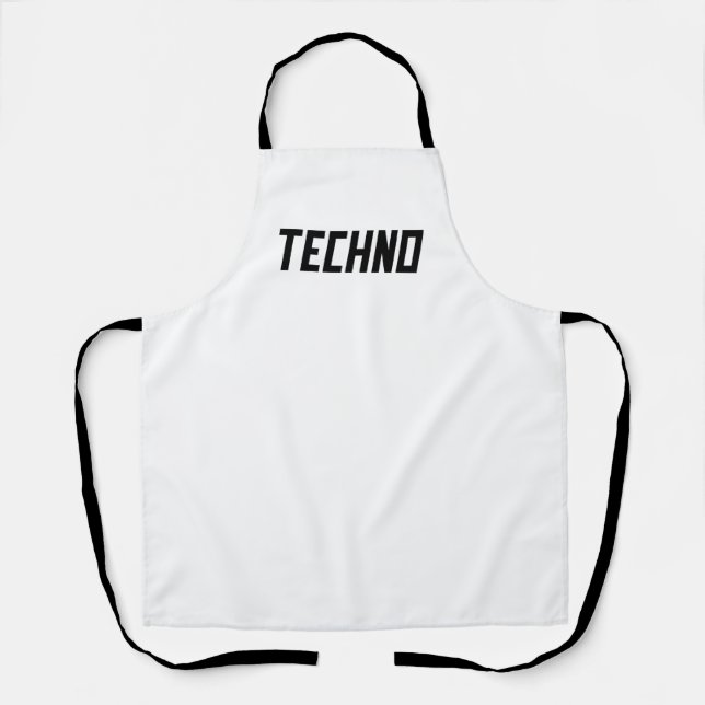 TECHNO Music Schürze (Vorderseite)