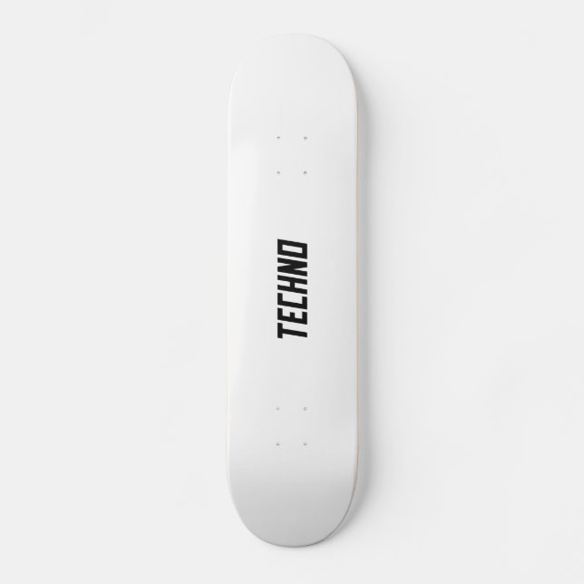 TECHNO Music Skateboard (Vorderseite)