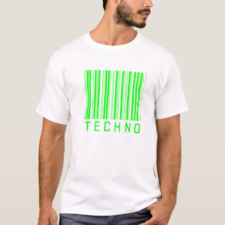 techno Musikbarcode T-Shirt