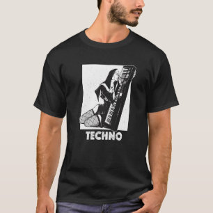 Techno Nonnen House DJ Breakcore Cybergrind Premiu T-Shirt