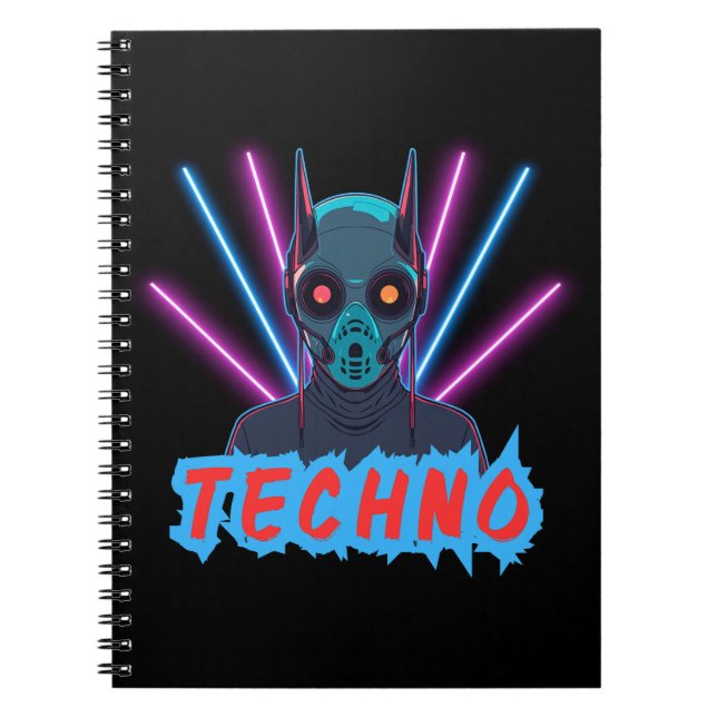Techno Notizblock (Vorderseite)