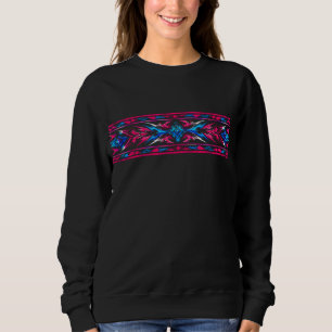 Techno-organische Hummingbird-Illustration Sweatshirt
