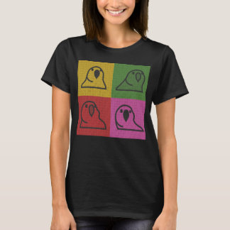 Techno Party Parrot Pop Art TShirt