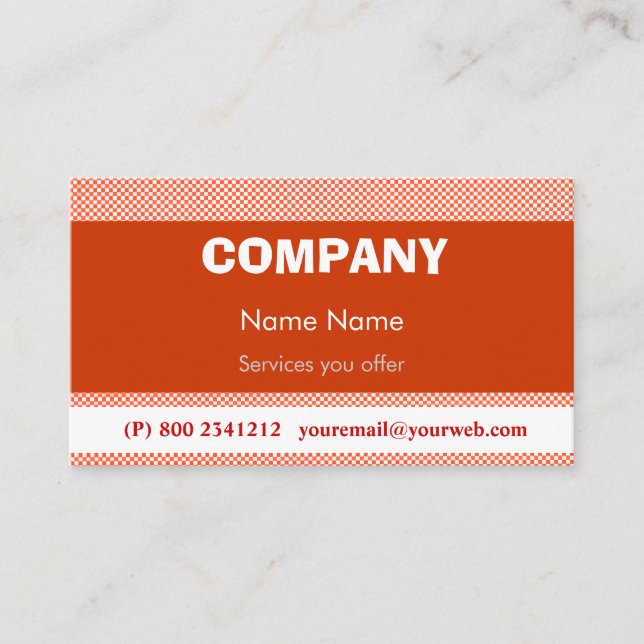 Techno Pop Retro Visitenkarte (Vorderseite)