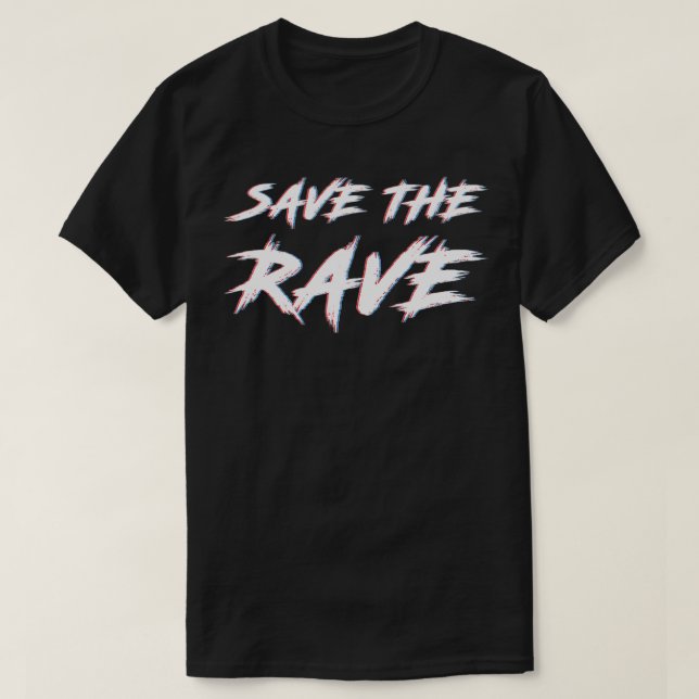 Techno Rave Gabber Gift DJ EDM Clubbing Raver T-Shirt (Design vorne)