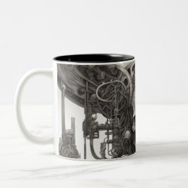 Techno skulls 034 zweifarbige tasse