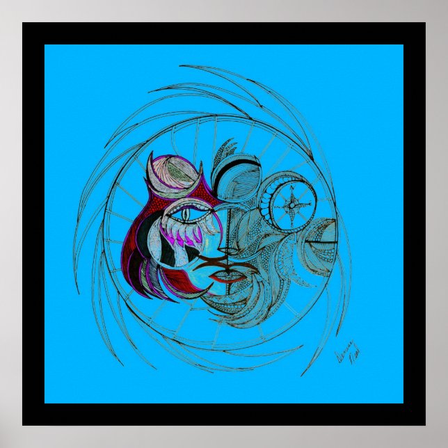 Techno Spirit Reproduction Poster (Vorne)