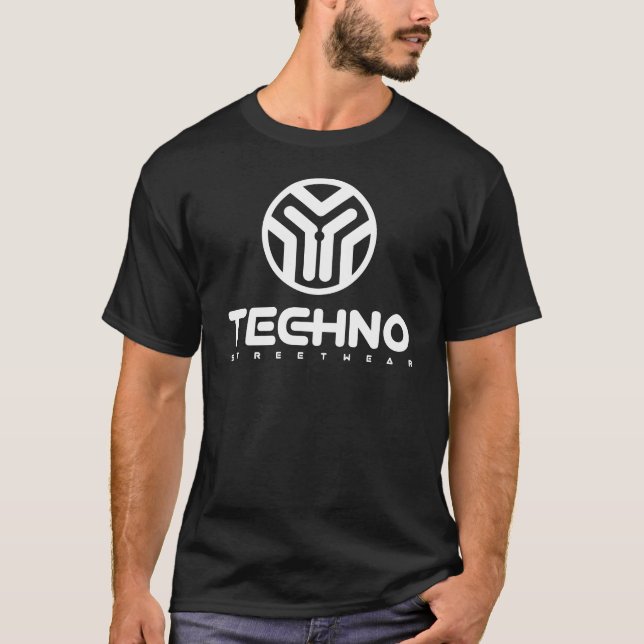 Techno Streetwear - Logo - das Shirt der Männer (Vorderseite)