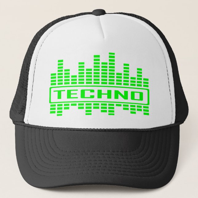 Techno Tempoentwurf Truckerkappe (Vorderseite)