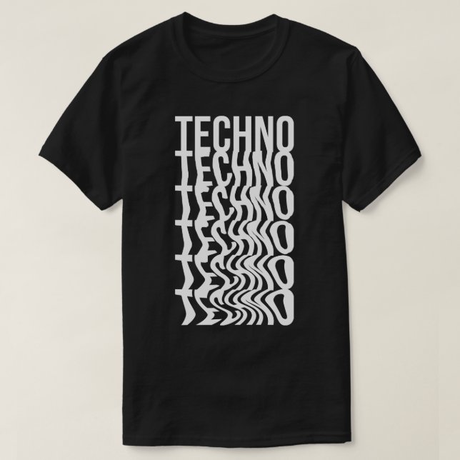 Techno-Text 1 T-Shirt (Design vorne)