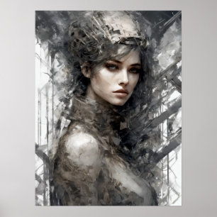 Techno Tracks: Frauenmaschine Poster