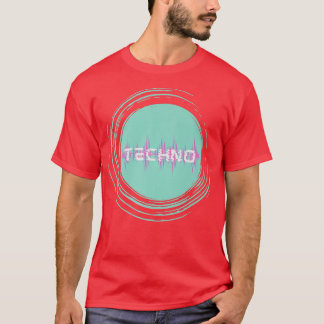 Techno Waves EDM Music Festival Rave Dubstep T-Shirt