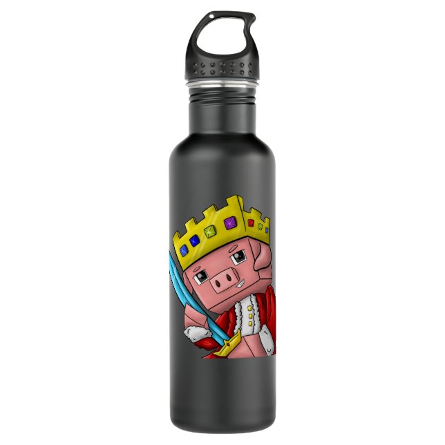 Technoblade-Merch-Technoblade-Logo-Geschenke für L Edelstahlflasche (Vorderseite)