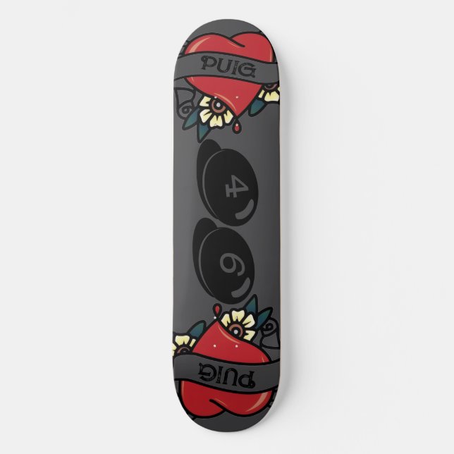 TechNoir "Miss You Pop" Limited Skateboard Deck (Vorderseite)